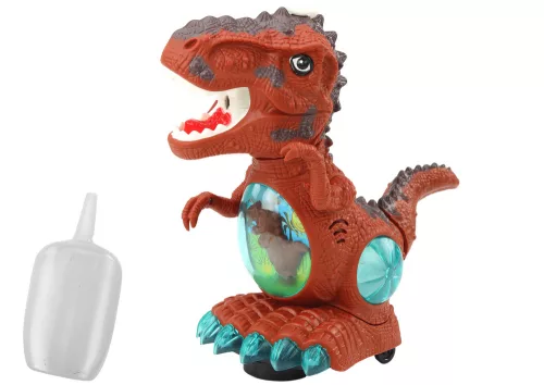 Dinoszaurusz táncoló akadályérzékelő lámpák barna hangokkal