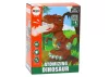Dinoszaurusz táncoló akadályérzékelő lámpák barna hangokkal