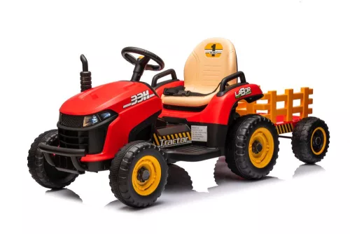 BBH-030 piros akkumulátoros traktor