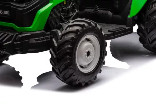 Akkumulátoros traktor HC-306 zöld 24V