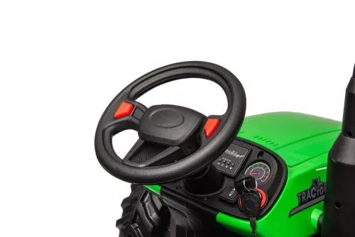 Akkumulátoros traktor HC-306 zöld 24V