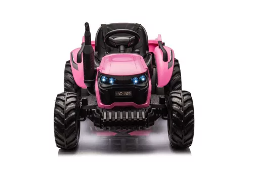 Akkumulátoros traktor HC-306 rózsaszín 24V
