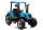Akkumulátoros traktor A011 24V kék