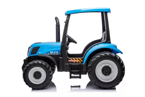 Akkumulátoros traktor A011 24V kék