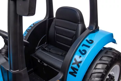 Akkumulátoros traktor A011 24V kék