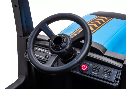 Akkumulátoros traktor A011 24V kék