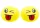 Puha labda Smiley Emoji labda Sárga 9cm