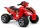 Közepes Quad Piros - Elektromos Ride-On jármű