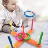 Ügyességi játék: Karikadobás a célpontra: Színes