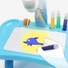 Mini Projektor Robotasztal 2 az 1-ben Kiegészítők Kék