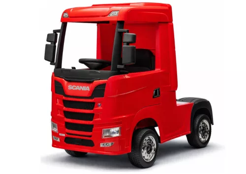 Scania 500R HL698 akkumulátoros autó, pirosra fényezve, 4x4