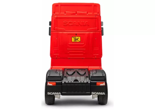 Scania 500R HL698 akkumulátoros autó, pirosra fényezve, 4x4