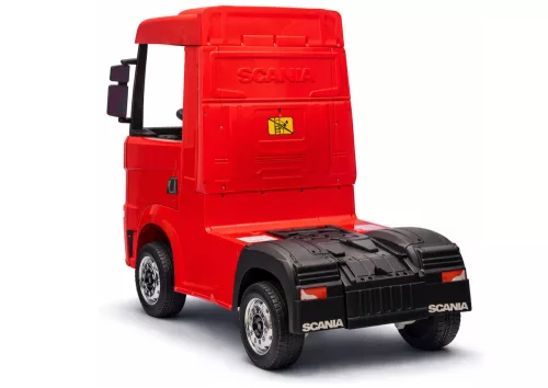 Scania 500R HL698 akkumulátoros autó, pirosra fényezve, 4x4