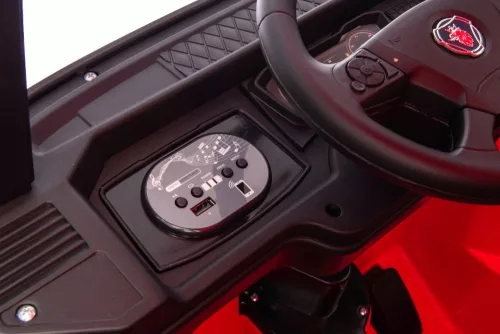 Scania 500R HL698 akkumulátoros autó, pirosra fényezve, 4x4