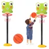 Adjustable Basketball Basket Frog Green 110cm