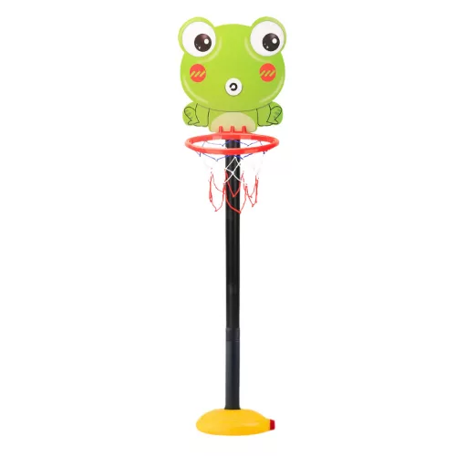 Adjustable Basketball Basket Frog Green 110cm