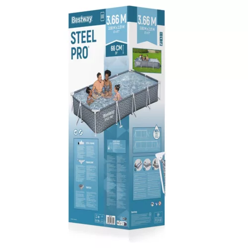Vázas medence 366 x 201 x 66 cm Bestway 561FV