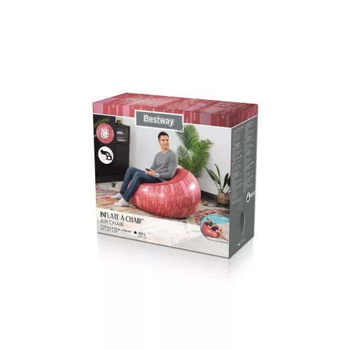 Felfújható szék, piros, Bestway 75052