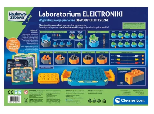 Tudományos szórakoztató elektronikai laboratórium lengyel nyelv Clementoni 50727