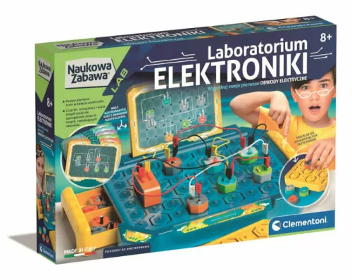 Tudományos szórakoztató elektronikai laboratórium lengyel nyelv Clementoni 50727