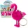 Flamingo hátizsák kulcstartó LED hangokkal rózsaszín
