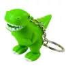 Dinoszaurusz hátizsák kulcstartó LED zseblámpa zöld hangokkal