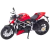 Sport Motorkerékpár Fém Lámpák Hangok Ezüst Elements Piros 1:12