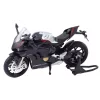 Sport Motorkerékpár Fém Lámpák Hangok Ezüst Elements Fekete V4 1:12
