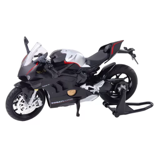 Sport Motorkerékpár Fém Lámpák Hangok Ezüst Elements Fekete V4 1:12