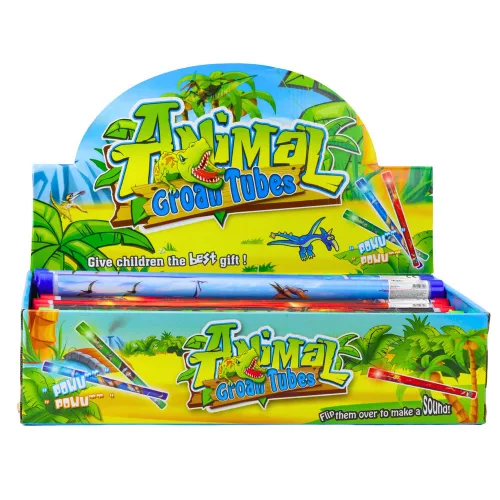 Akusztikus hangcső dinoszaurusz fények színes 40cm mix
