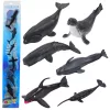 Mini Figura Készlet Tengeri Állatok Emlősök Kardszárnyú delfin Fotó Delfin 6-8cm 6db