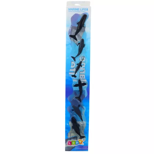 Mini Figura Készlet Tengeri Állatok Emlősök Kardszárnyú delfin Fotó Delfin 6-8cm 6db