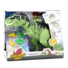 Dinoszaurusz szett kis figurákkal, mozgó hangokkal, zöld színben