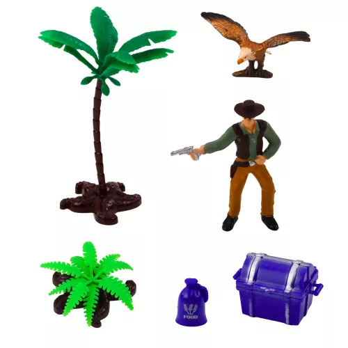 Cowboy Set Figuren Westernwagen Pferde Cowboy Palmen