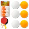 Pingpong labdák Sport fehér narancssárga 6 db