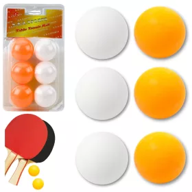 Pingpong labdák Sport fehér narancssárga 6 db