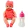 Baba Cumisüveggel Rózsaszín Ruha Hangok 30cm