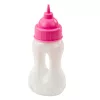 Baba Cumisüveggel Rózsaszín Ruha Hangok 30cm