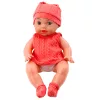 Baba Cumisüveggel Rózsaszín Ruha Hangok 30cm