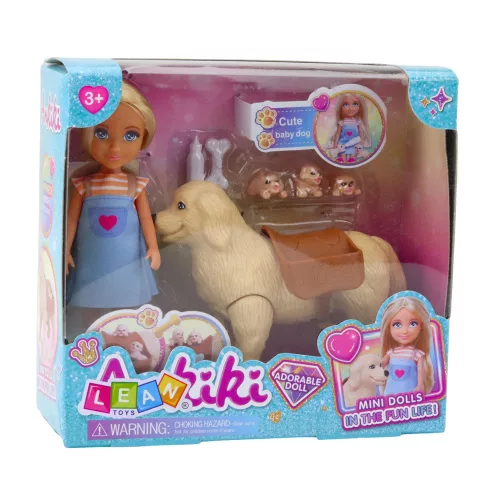 Ankiki Mini Baba Táskával és Kölyökkutyák Csontjával