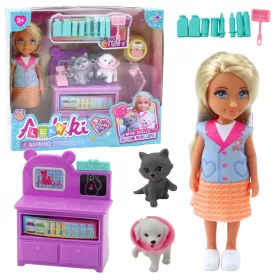 Mini baba állatorvos kutya macska kezelési kellékkészlet