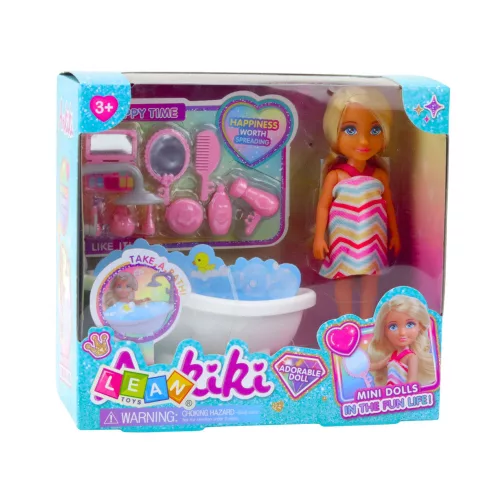 Ankiki Mini Baba Szett Káddal és Ápolási Kellékekkel