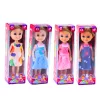 Mini baba hosszú hajjal és ruhával 15 cm-es mix