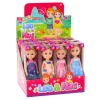 Mini baba hosszú hajjal és ruhával 15 cm-es mix