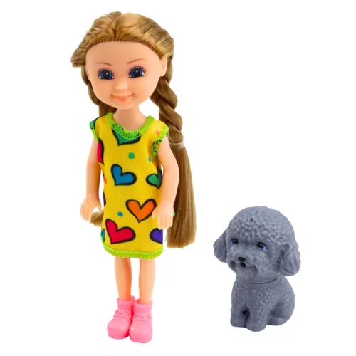 Mini Baba Ruhában Kutyával Szett 14.5cm Mix