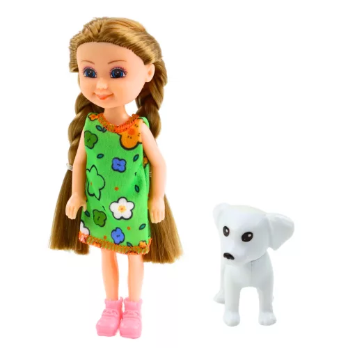 Mini Baba Ruhában Kutyával Szett 14.5cm Mix