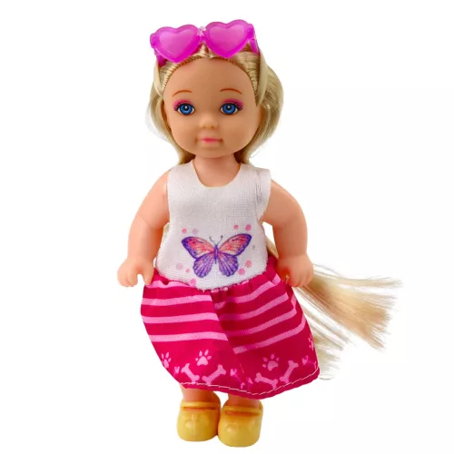 Mini baba szett kutyával, sátorral és kiegészítőkkel
