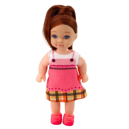Mini baba szett két kiskutyával, ággyal, tállal és cumisüveggel