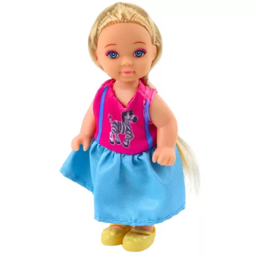 Kaibibi Mini Baba Hosszú Hajú Színes Ruha 12 cm Mix
