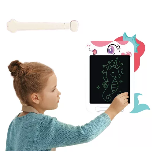 Jelölő, rajztábla, LCD íróceruza, egyszarvú, fehér